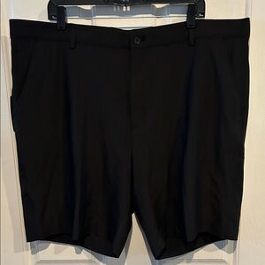 Greg Norman Collection Black Flat Front Shorts